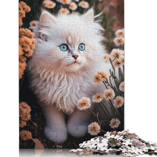 1000-teiliges Tier- und Katzen-Puzzle für Erwachsene und Jugendliche, nachhaltiges Papierpuzzle für Erwachsene | 1000-teilige Spiele (38 x 26 cm) von QASEYIPV