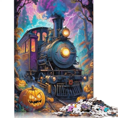 1000-teiliges Zugpuzzle für Erwachsene und Jugendliche | Papierpuzzle | Nachhaltiges Puzzle für Erwachsene | Spiele 1000 Teile (38 x 26 cm) von QASEYIPV