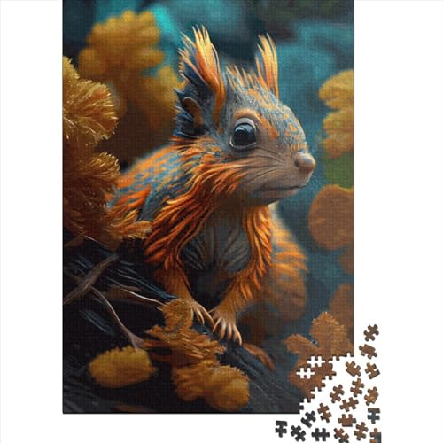 Alien-Holzpuzzle mit 1000 Teilen für Erwachsene, pädagogisches Anti-Stress-Spielzeug, 1000 Teile (38 x 26 cm) von QASEYIPV