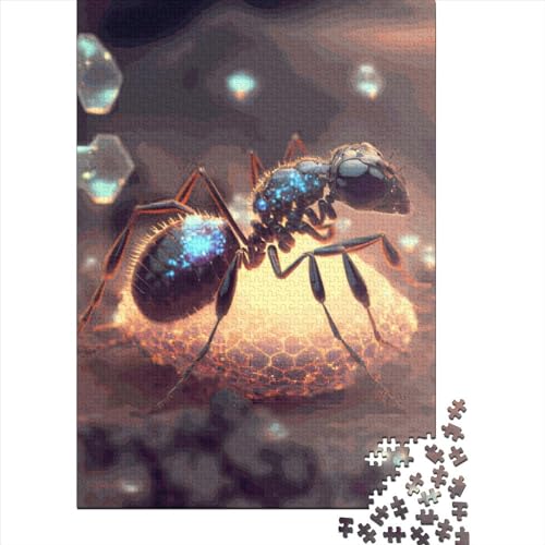 Ameisenpuzzle für Erwachsene, 1000 Teile und Holzpuzzle für Familienaktivitäten (75 x 50 cm) von QASEYIPV