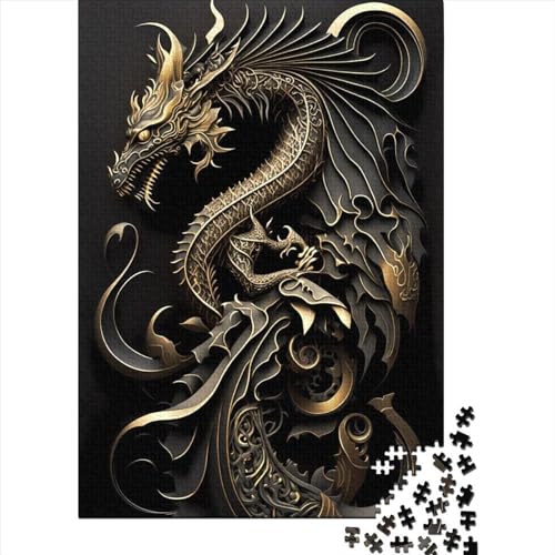 Art-Deco-Puzzle, 1000 Teile, für Erwachsene und Jugendliche ab 12 Jahren, Weihnachtsgeschenke, 1000 Teile (38 x 26 cm) von QASEYIPV