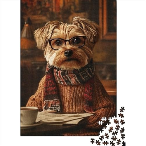Art Dog Puzzle, freundliche Materialien, 100% recycelter Karton, Puzzle für Erwachsene und Kinder, 1000 Teile (75 x 50 cm) von QASEYIPV