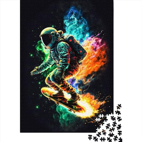 Astro On Fire Puzzle für Erwachsene und Jugendliche, 1000 Teile Holzpuzzle für Erwachsene, Puzzle für Jugendliche ab 12 Jahren, Weihnachtsgeschenke, 1000 Teile (75x50cm) von QASEYIPV