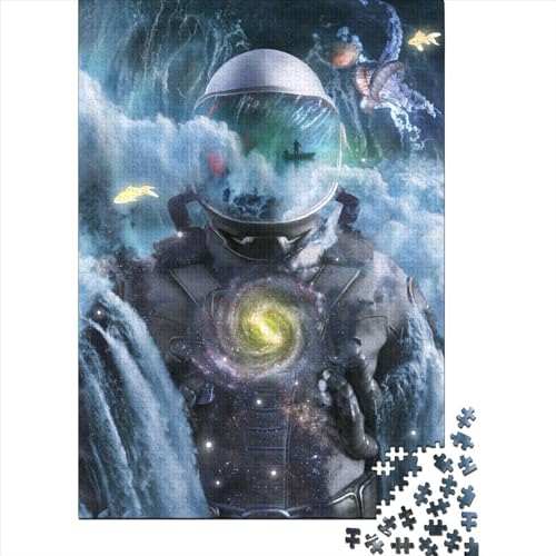 Astronaut im Ozean, 1000 Teile Puzzle für Erwachsene und Jugendliche, Lernspielzeug aus Papier, 1000 Teile (38 x 26 cm) von QASEYIPV