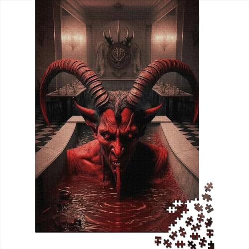 Badezeit-Puzzle, 1000 Teile, für Erwachsene und Jugendliche ab 12 Jahren, Weihnachtsgeschenke, 1000 Teile (75 x 50 cm) von QASEYIPV