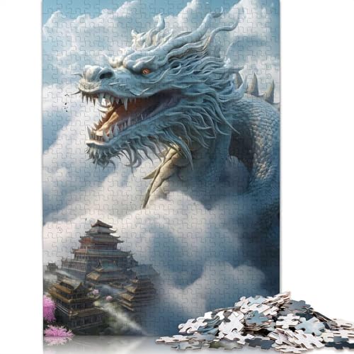 Begegnung mit dem asiatischen Drachenhimmel, Puzzles für Erwachsene, 1000-teiliges Puzzle für Teenager, Lernspiel, Herausforderung, Spielzeug, 1000 Stück (75 x 50 cm) von QASEYIPV