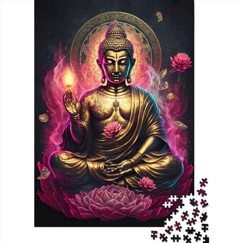 Buddha-Puzzle, 1000 Teile, für Erwachsene, Jugendliche ab 12 Jahren, 1000 Teile (75 x 50 cm) < von QASEYIPV