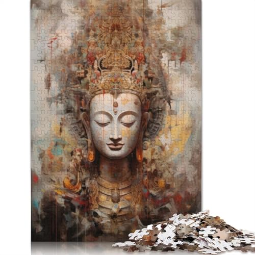 Buddha-Puzzle, 1000 Teile, für Erwachsene, einzigartige Heimdekoration und Geschenke, 75 x 50 cm Buddha-Puzzle, 1000 Teile, für Erwachsene, einzigartige Heimdekoration und Geschenke, 75 x 50 cm von QASEYIPV
