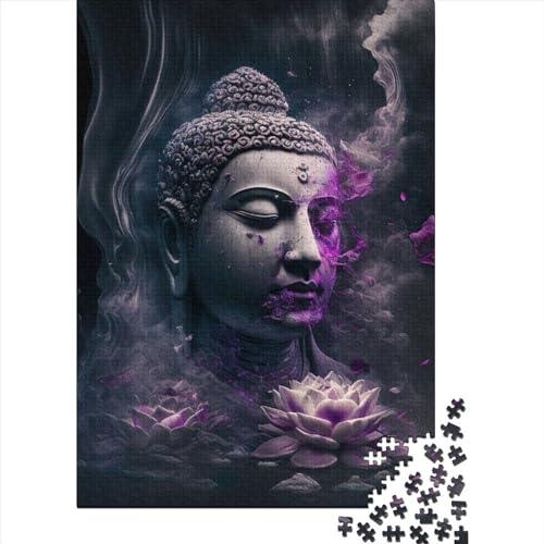 Buddha89 Puzzle, 1000 Teile, für Jugendliche, Geschenke, Papierpuzzle für Erwachsene, Lernspiele für Zuhause, Spielzeug, 1000 Teile (38 x 26 cm) von QASEYIPV