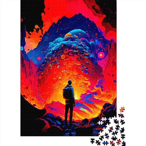 Bunte Puzzles 1000 Teile für Erwachsene, Puzzle für Erwachsene, Halloween-Geschenk ab 14 Jahren, 1000 Teile (75x50cm) von QASEYIPV