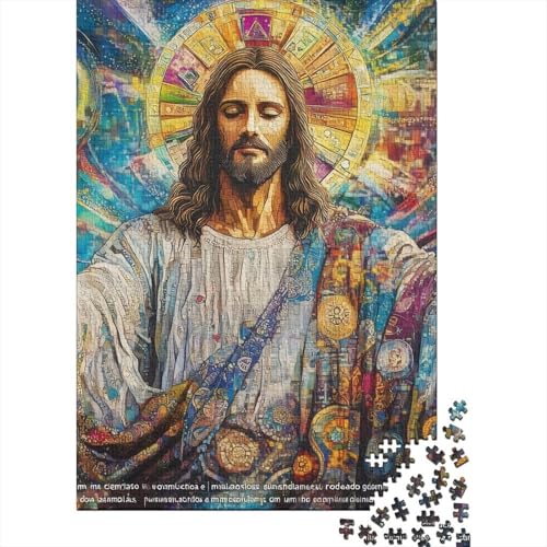 Christliches Jesus Puzzle 1000 Teile für Erwachsene, Lernspiele, 1000 Teile (38 x 26 cm) von QASEYIPV