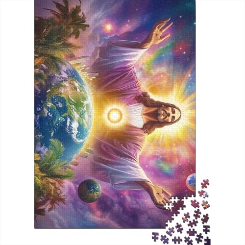 Christliches Jesus Puzzle 1000 Teile für Erwachsene, Lernspiele, 1000 Teile (75 x 50 cm) von QASEYIPV
