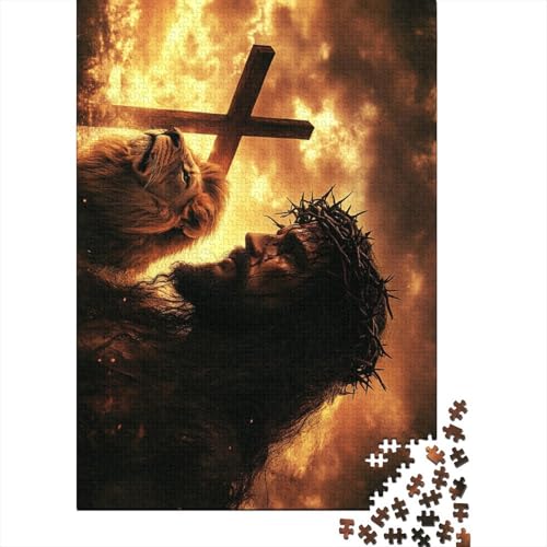 Christliches Jesus Puzzle 1000 Teile für Erwachsene, Lernspiele, 1000 Teile (75 x 50 cm) von QASEYIPV