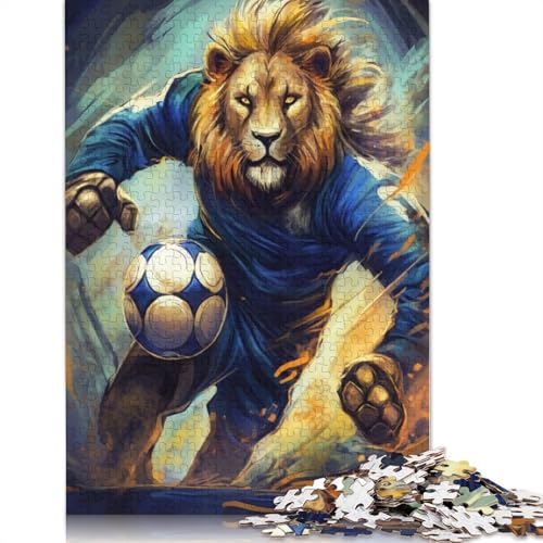 Christliches Löwen-Puzzle, anpassbare Bilder, 100% recycelter Karton, Puzzle für Kinder und Erwachsene, einzigartiges, 1000 Teile (75 x 50 cm) von QASEYIPV