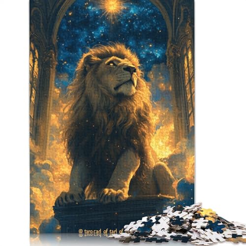 Christliches Puzzle Löwe 1000 Teile für Erwachsene Puzzle Lernspiele 1000 Teile (75x50cm) von QASEYIPV