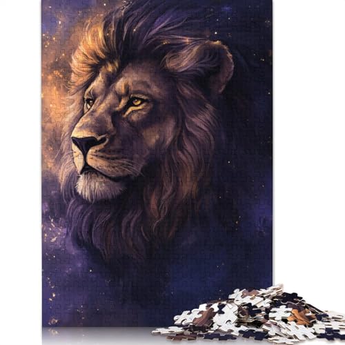Christliches Puzzle Löwe 1000 Teile für Erwachsene Puzzle Lernspiele 1000 Teile (75x50cm) von QASEYIPV