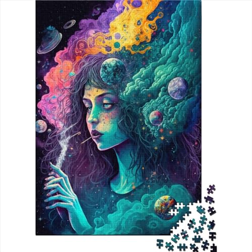 Cosmic High 1000 Teile Puzzle für Erwachsene, Halloween-Geschenk, Puzzle, Lernspiel, Herausforderung, Spielzeug, 1000 Teile (75 x 50 cm) von QASEYIPV