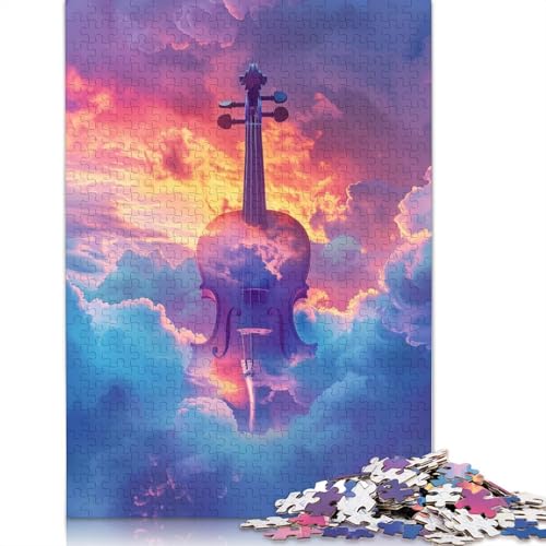 Cosmic Violin Puzzle Spielzeug Lernspiel Premium Karton Puzzle für Erwachsene Kinder 1000 Teile (75x50cm) von QASEYIPV