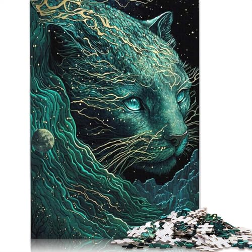 Cougar Puzzle Premium, 100% recycelte Pappe, 100% recycelter Karton, Puzzle für Kinder und Erwachsene ab 12 Jahren, 1000 Teile (75 x 50 cm) von QASEYIPV