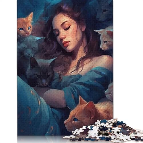 Cuddles Puzzle, Dekompressionsspielzeug, 100% recycelter Karton, Puzzle für Erwachsene und Teenager, Geschenke, 1000 Teile (75 x 50 cm) von QASEYIPV
