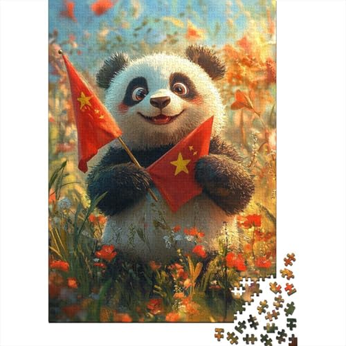 Cute_Panda 1000 Teile Puzzle für Erwachsene, Intellektuelles Spiel, Kinderpuzzle, 1000 Teile (75x50cm) von QASEYIPV