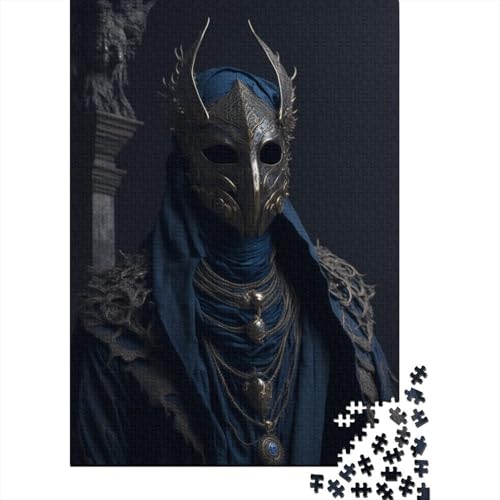 Dark Warrior Puzzle 1000 Teile für Erwachsene, Halloween Geschenk, Puzzle für Erwachsene und Jugendliche ab 12 Jahren, 1000 Teile (38x26cm)< von QASEYIPV