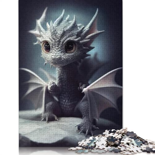 Drachen Puzzle für Kinder Erwachsene 1000 Teile Puzzle für Teenager Lernspiel Spielzeug Weihnachtsgeschenke 1000 Teile (75x50cm) von QASEYIPV