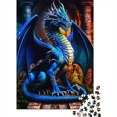 Drachenpuzzle, 1000 Teile für Erwachsene, Lernspielzeug, 1000 Teile (38 x 26 cm) von QASEYIPV