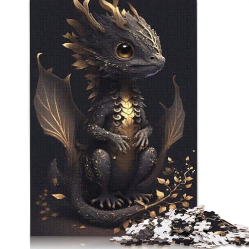 Drachenpuzzle für Kleinkinder, 1000 Teile, für Erwachsene, Jugendliche ab 12 Jahren, Weihnachtsgeschenk, 1000 Teile (75 x 50 cm) von QASEYIPV