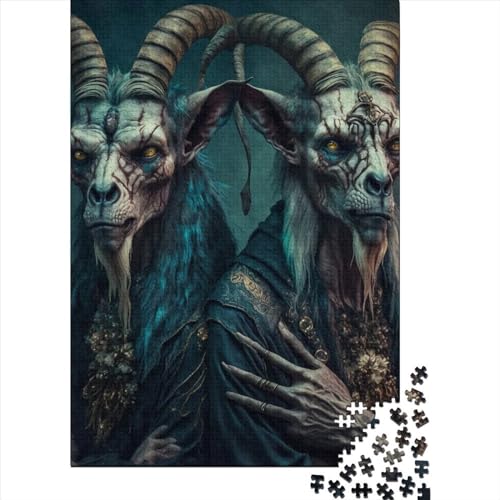 Dunkler Lord Puzzle 1000 Teile für Erwachsene, Halloween-Geschenk, Puzzle, Lernspielzeug, 1000 Teile (75 x 50 cm) von QASEYIPV