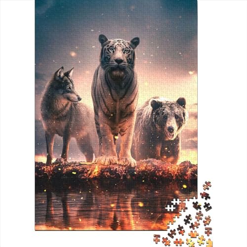 Dying Embers Puzzle 1000 Teile für Erwachsene und Teenager, Halloween-Geschenk für Teenager, Männer und Frauen, 1000 Teile (38x26cm) von QASEYIPV