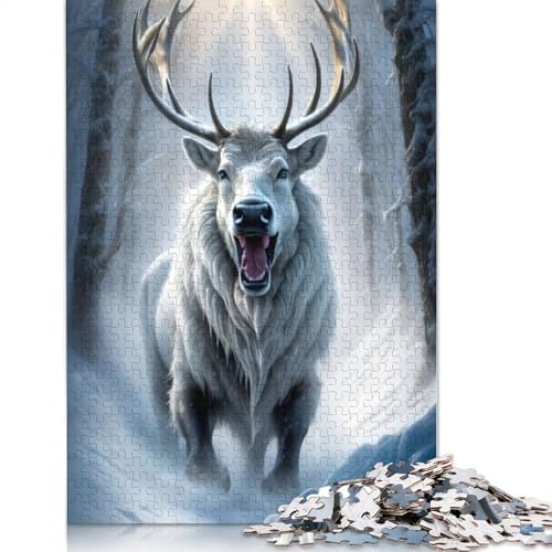 Elk 1000 Teile Puzzle Kunst Papier Erwachsene Puzzle Weihnachtsgeschenke Lernspiel Spielzeug 1000 Teile (38x26cm) von QASEYIPV