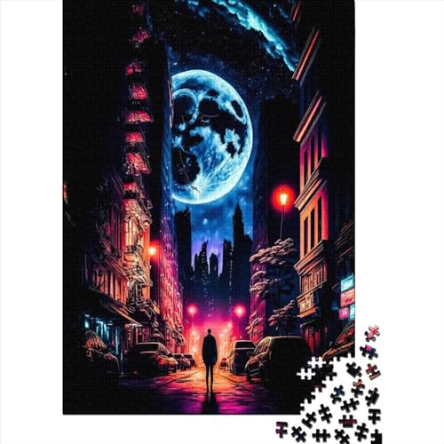 Erstaunliche Night3 Puzzle für Erwachsene, 1000 Teile, Holzpuzzle für Erwachsene, Puzzle für Jugendliche ab 12 Jahren, Weihnachtsgeschenke, 1000 Teile (75x50cm) von QASEYIPV