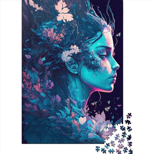 Flowerpunk God Puzzle für Erwachsene, 1000 Teile, Puzzle für Erwachsene und Jugendliche ab 12 Jahren, Geschenke für Heiligabend, 1000 Teile (38x26cm) von QASEYIPV