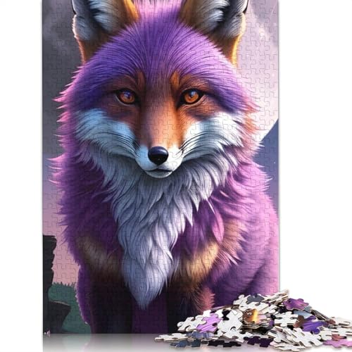 Fuchs Kunst Puzzle für Erwachsene, 1000 Teile, Puzzle für Erwachsene und Jugendliche ab 12 Jahren, Geschenke für Heiligabend, 1000 Teile (75x50cm) von QASEYIPV