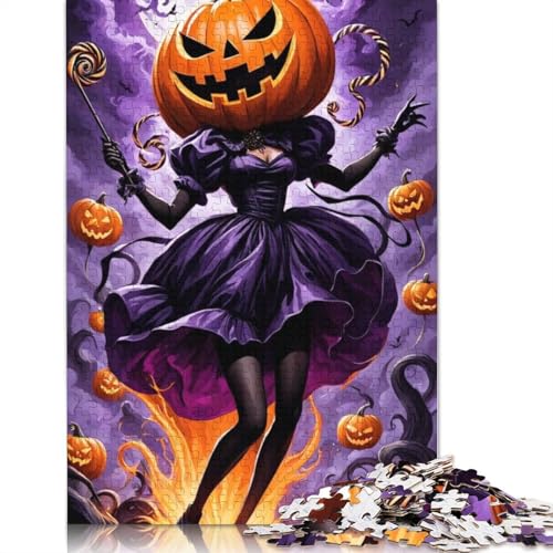 Halloween-Kürbis-Puzzle, 1000 Teile, für Erwachsene, Heimdekoration, 1000 Teile (38 x 26 cm) von QASEYIPV