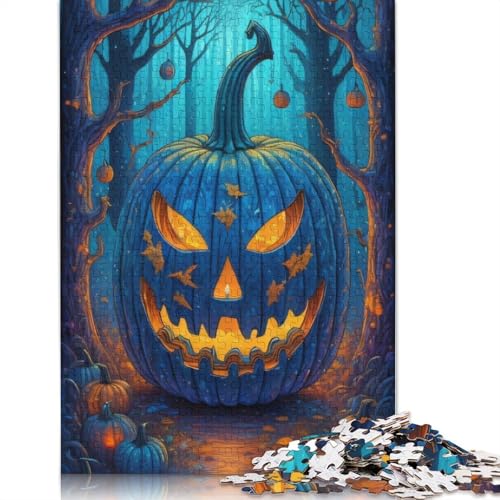 Halloween-Puzzle, 1000 Teile für Erwachsene, Halloween-Geschenkpapier für Erwachsene, Familienspaß, Spieleabende, 1000 Teile (38 x 26 cm) von QASEYIPV