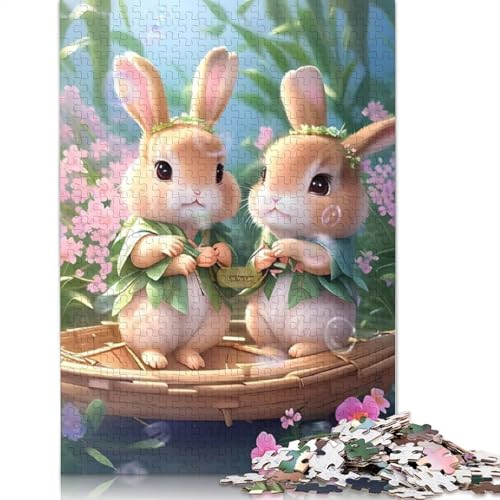 Hasenpuzzle für Erwachsene und Jugendliche, 1000 Teile aus Holz, ideal für Erwachsene und Jugendliche ab 12 Jahren, 75 x 50 cm Hasenpuzzle für Erwachsene und Jugendliche, 1000 Teile aus Holz, ideal für Erwachsene und Jugendliche ab 12 Jahren, 75 x 50 cm von QASEYIPV