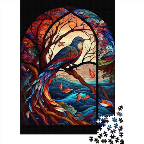Herbst-Vogelpuzzle für Erwachsene, 1000 Teile, für Jugendliche, Lernspiel, Spielzeug, 1000 Teile (75 x 50 cm) von QASEYIPV