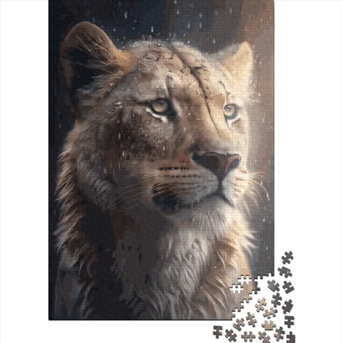 Holzpuzzle, 1000 Teile, Liblutiere, für Erwachsene und Familienaktivitäten (75 x 50 cm) von QASEYIPV