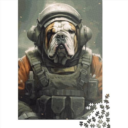 Holzpuzzle, 1000 Teile, englische Bulldogge, für Erwachsene, witziges Puzzle für Kinder, 75 x 50 cm Holzpuzzle, 1000 Teile, englische Bulldogge, für Erwachsene, witziges Puzzle für Kinder, 75 x 50 cm von QASEYIPV