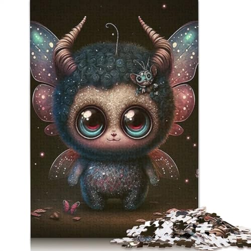 Holzpuzzle, 1000 Teile, für Erwachsene und Jugendliche, Motiv: Monster, ideal für die Dekoration des Zuhauses, 75 x 50 cm von QASEYIPV