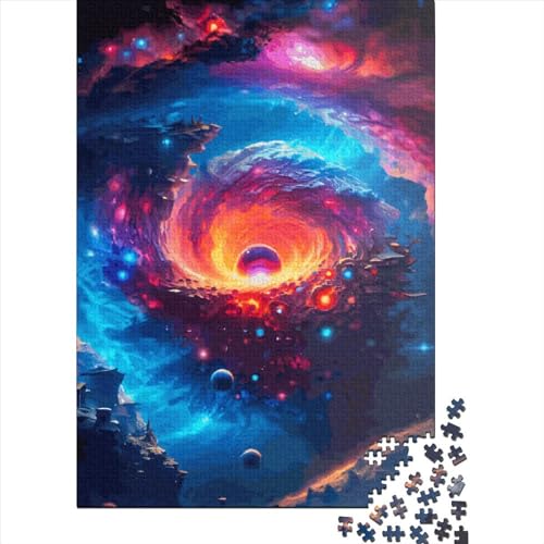 Holzpuzzle, 1000 Teile, göttliches Auge für Erwachsene, Lernspiel für Kinder, 1000 Teile (75 x 50 cm) von QASEYIPV