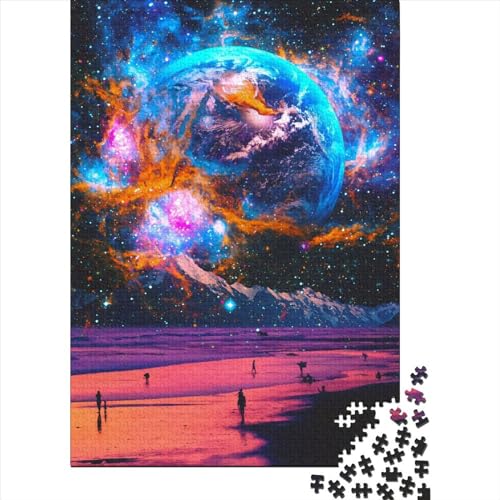 Holzpuzzle, 1000 Teile, neue vergessene Tage für Erwachsene, herausforderndes Spiel, 1000 Teile (75 x 50 cm) von QASEYIPV