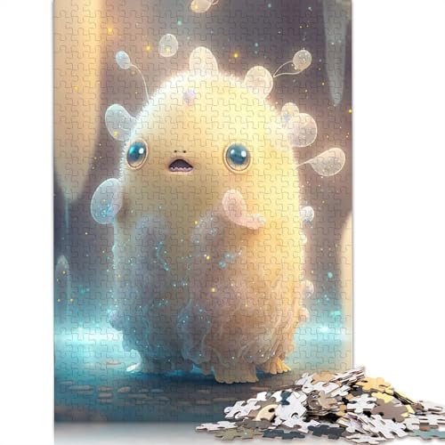 Holzpuzzle, 1000 Teile, niedliche Monster für Erwachsene, Heiligabend, 1000 Teile (75 x 50 cm) von QASEYIPV