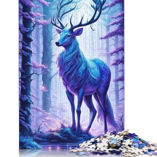 Holzpuzzle 1000 Teile für Erwachsene, Puzzles, Weihnachtsgeschenke, Lernspiel, Spielzeug, 1000 Teile (75 x 50 cm) von QASEYIPV