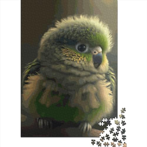 Holzpuzzle 1000 Teile für Erwachsene, Tiere, Papageien, Quadratisches Puzzle für Kinder, Familienspiele, Weihnachtsgeschenke, 1000 Teile (38x26cm) von QASEYIPV