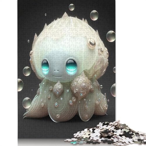 Holzpuzzle Monster für Erwachsene, 1000 Teile (75 x 50 cm), ideal für Jugendliche, Heimdekoration, Geschenk von QASEYIPV