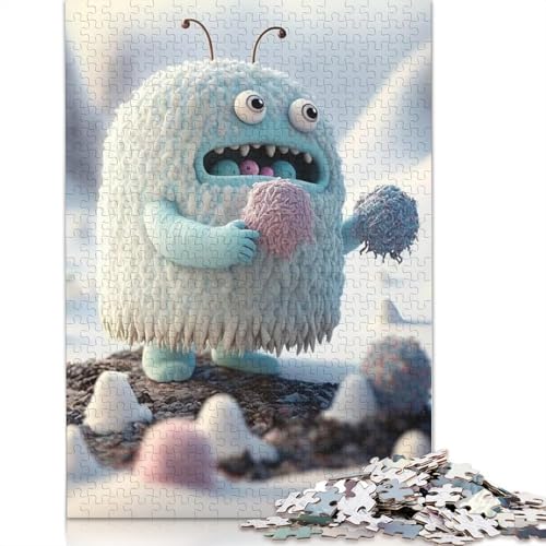 Holzpuzzle für Erwachsene, 1000 Teile, Monster, Lernspiel, Herausforderung, 1000 Teile (75 x 50 cm) von QASEYIPV