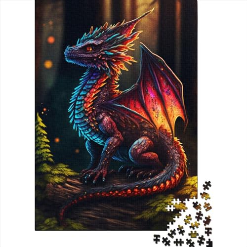 Holzpuzzle mit Drachenmotiv, 1000 Teile, für Erwachsene und Jugendliche, 75 x 50 cm Holzpuzzle mit Drachenmotiv, 1000 Teile, für Erwachsene und Jugendliche, 75 x 50 cm von QASEYIPV